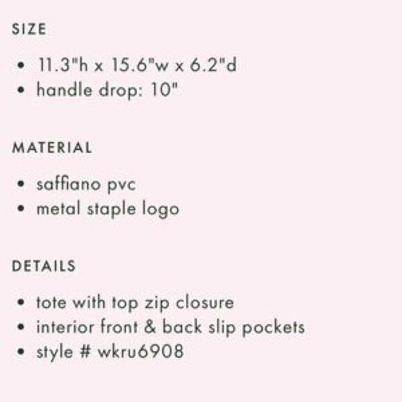 Kate Spade Watermelon Tote! Limited edition - Picture 4 of 5